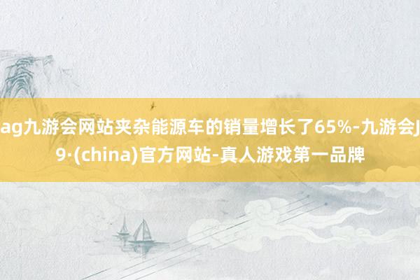ag九游会网站夹杂能源车的销量增长了65%-九游会J9·(china)官方网站-真人游戏第一品牌